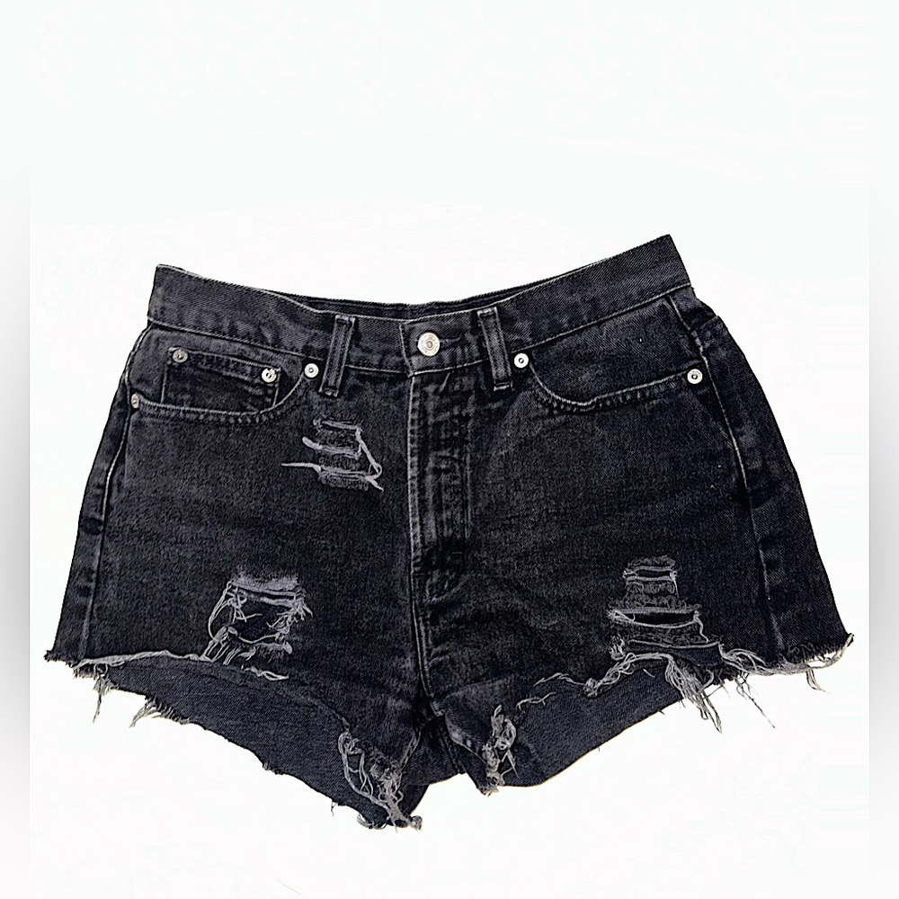 Vintage Tommy Hilfiger Distressed Jean Short Size 28